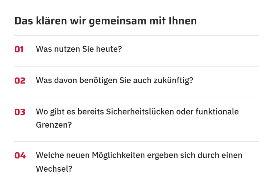 Das klären wir mit Ihnen gemeinsam - Grafik